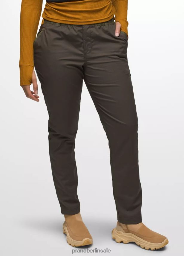 prAna Allround-Hose mit doppeltem Schirm schwarzer Olivenblock Böden Frauen 86B4N6442