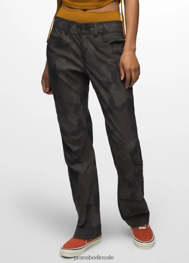 prAna Halle Hose II Kohle-Camouflage Böden Frauen 86B4N6350