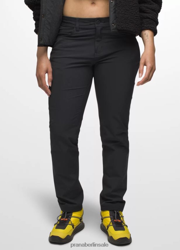 prAna Halle bei gerader Hose Schwarz Böden Frauen 86B4N6377
