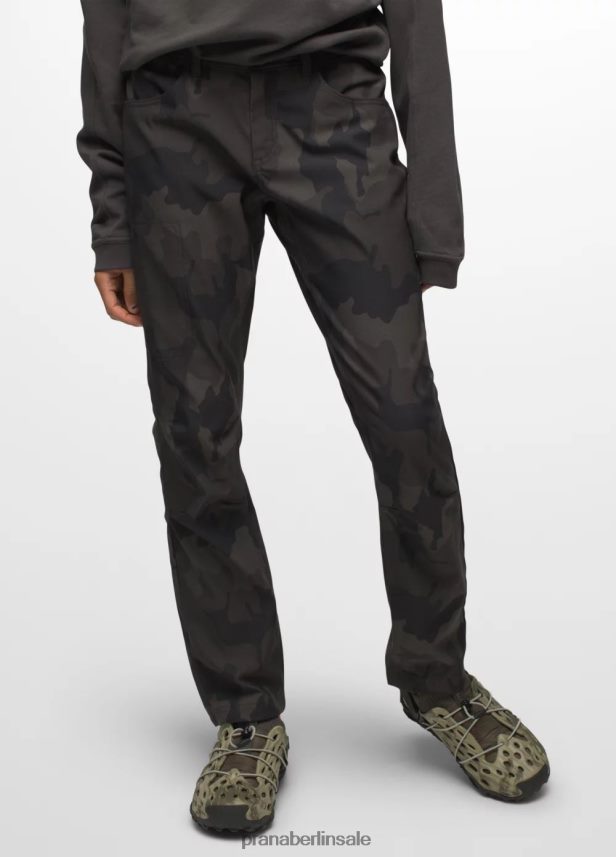 prAna Halle gerade Hose II Kohle-Camouflage Böden Frauen 86B4N6359