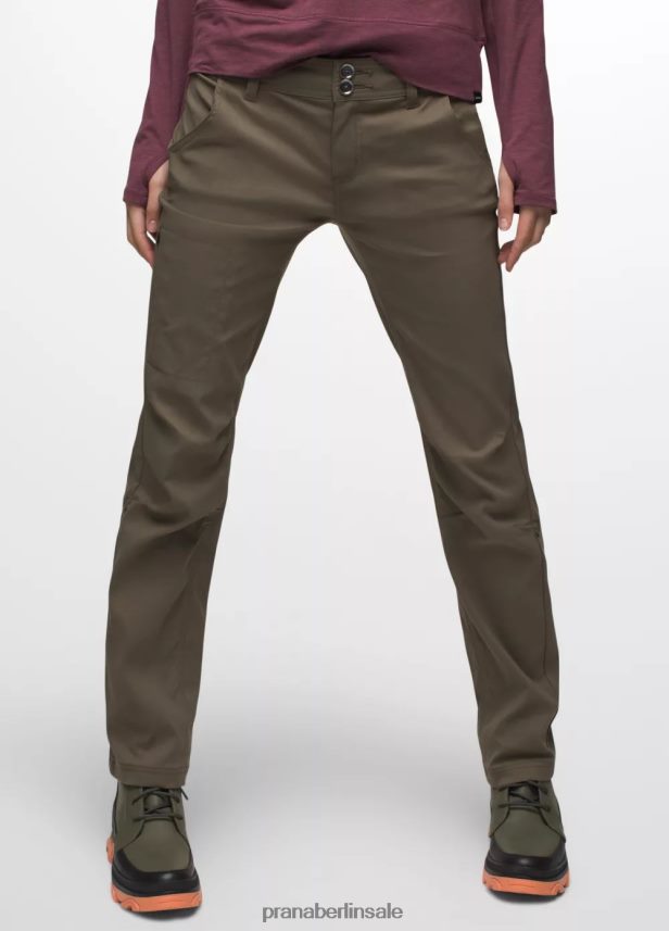 prAna Halle gerade Hose Schiefergrün Böden Frauen 86B4N6285