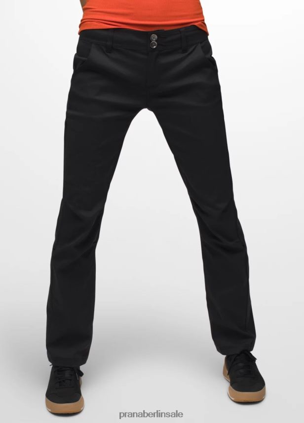 prAna Halle gerade Hose Schwarz Böden Frauen 86B4N6284