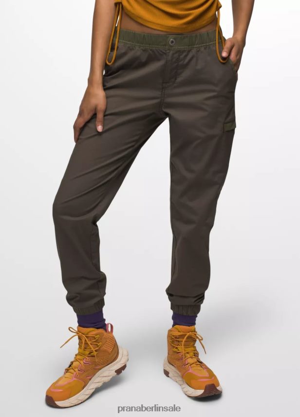 prAna Jogger mit Doppelspitze schwarzer Olivenblock Böden Frauen 86B4N6415