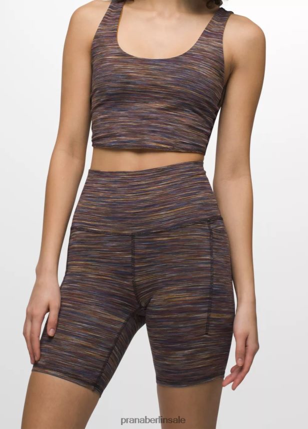 prAna Luxara Impresa Taschenshorts Maulbeer-Spacedye Böden Frauen 86B4N6342