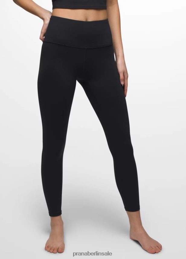 prAna Chakra-7/8-Leggings Schwarz Böden Frauen 86B4N6422