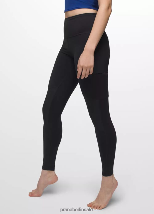 prAna Leggings mit Chakra-Spitze Schwarz Böden Frauen 86B4N6452