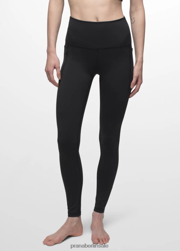 prAna Luxara-Taschen-Leggings Schwarz Böden Frauen 86B4N6324