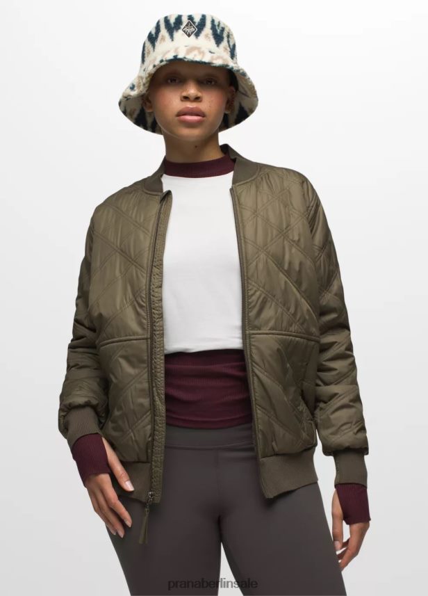 prAna Esla-Bomberjacke Schiefergrün Kleidung Frauen 86B4N6692