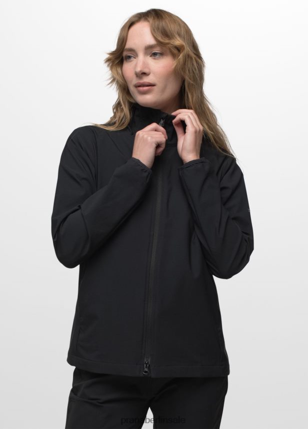 prAna Halle an der Jacke Schwarz Kleidung Frauen 86B4N6176