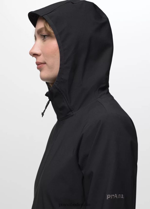 prAna Halle an der Jacke Schwarz Kleidung Frauen 86B4N6176