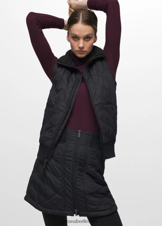 prAna Esla-Weste Schwarz Kleidung Frauen 86B4N6689