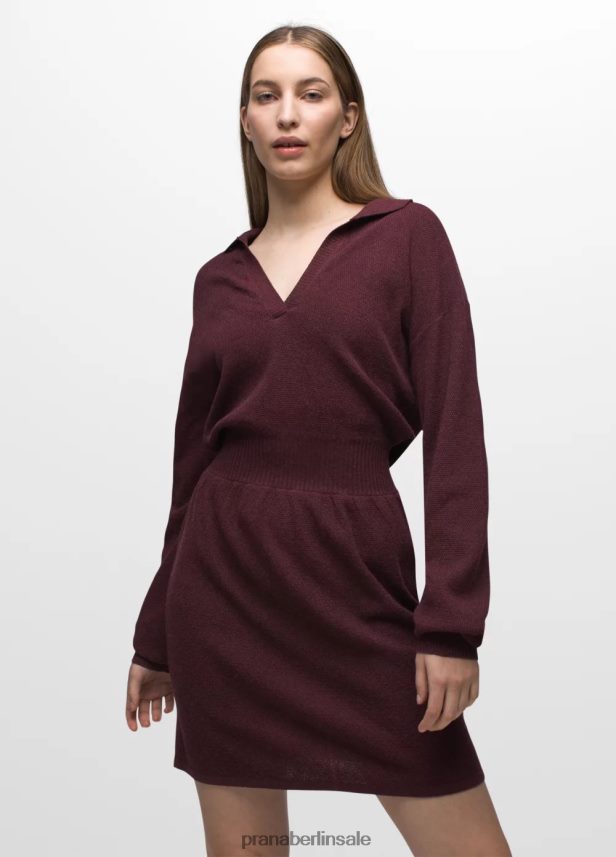 prAna Milani-Kleid mit V-Ausschnitt Maulbeere Kleidung Frauen 86B4N6546