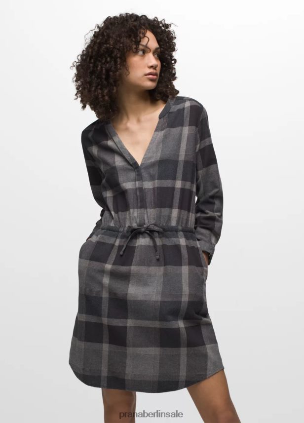 prAna Schleife zum Pines-Kleid Holzkohle Kleidung Frauen 86B4N6545