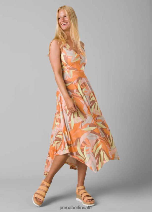 prAna sächsisches Kleid Sonnenwende-Tropen Kleidung Frauen 86B4N6563