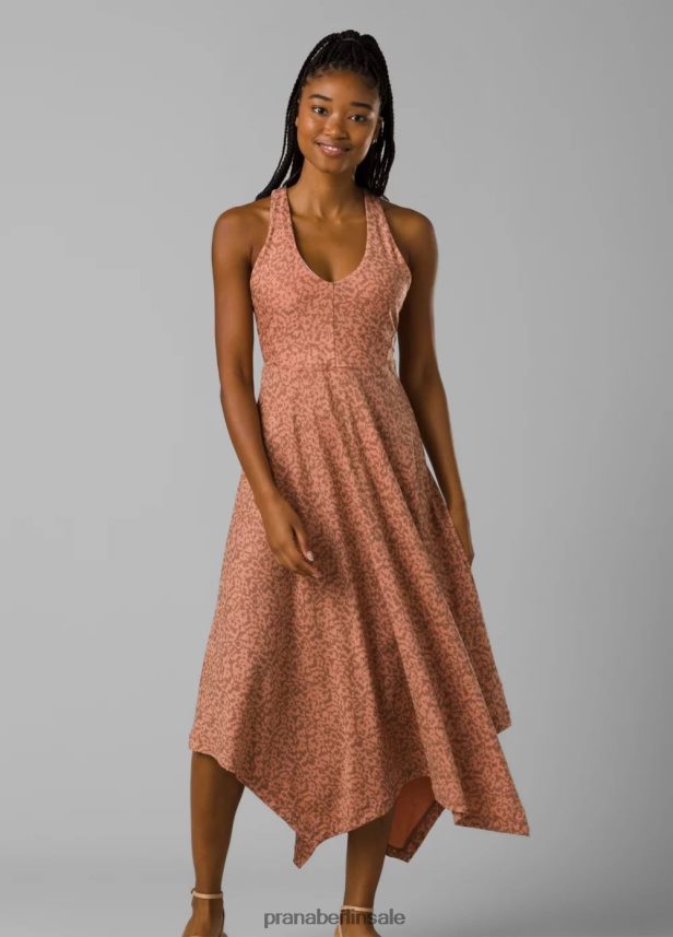 prAna sächsisches Kleid rosa Sand wild Kleidung Frauen 86B4N6561