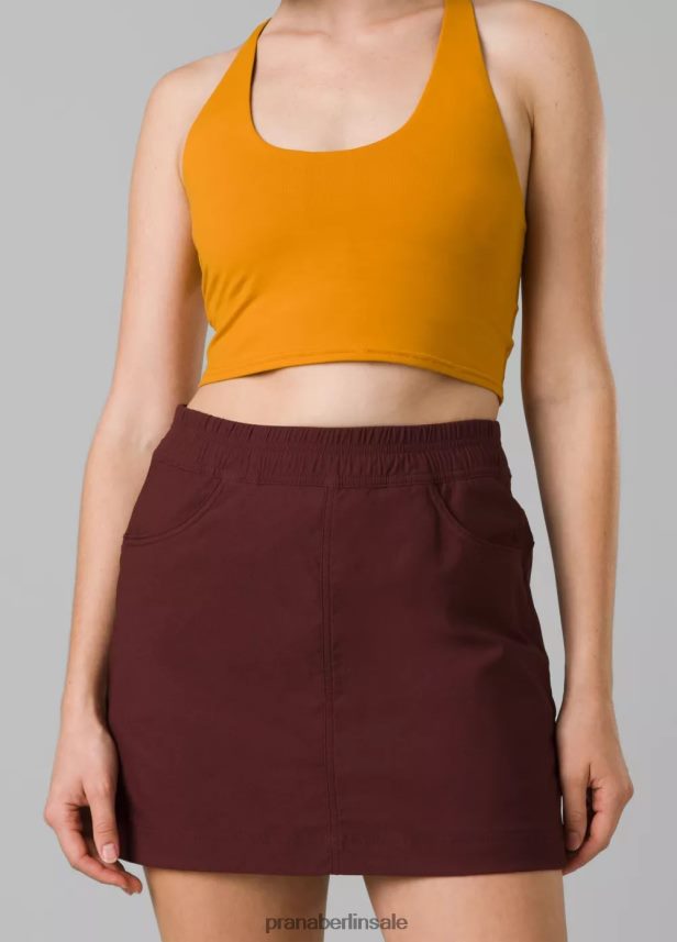 prAna Halle E-Waist Skort II Kakao Kleidung Frauen 86B4N6520