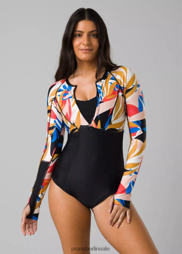 prAna mckalya ein stück Tropen-Farbblock schwimmen Frauen 86B4N6635