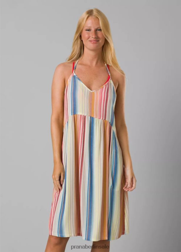 prAna Fernie-Kleid Multi-Baja-Streifen schwimmen Frauen 86B4N6623