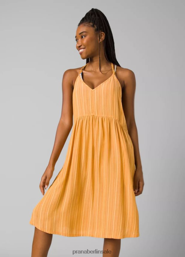 prAna Fernie-Kleid tiefer Sonnenwendestreifen schwimmen Frauen 86B4N6622