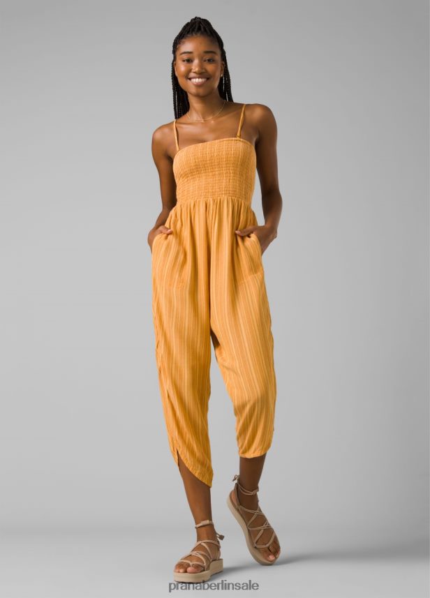 prAna Fernie-Overall tiefer Sonnenwendestreifen schwimmen Frauen 86B4N6650