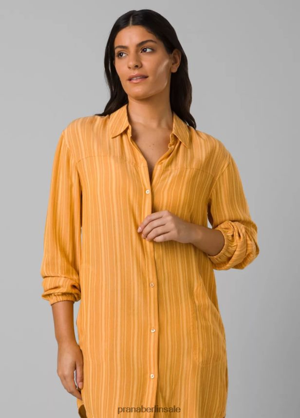 prAna Fernie-Shirt tiefer Sonnenwendestreifen schwimmen Frauen 86B4N6612