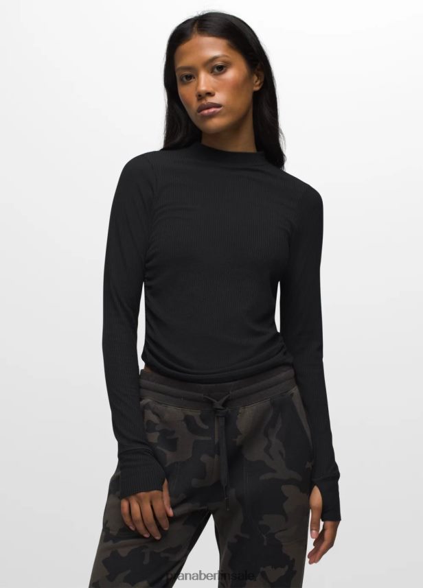 prAna Blazing Star Langarm Schwarz Kleidung Frauen 86B4N641