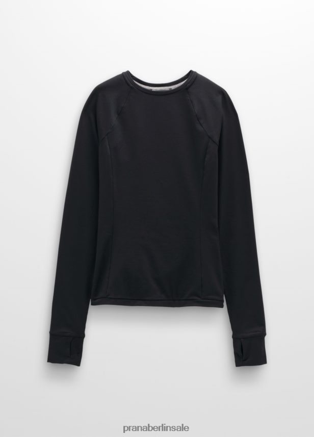 prAna Eisfluss-Rundhalsausschnitt Schwarz Kleidung Frauen 86B4N689