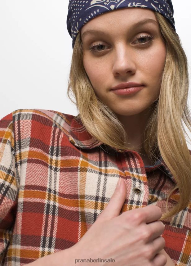 prAna Goldener Canyon-Flanell Rost Kleidung Frauen 86B4N628