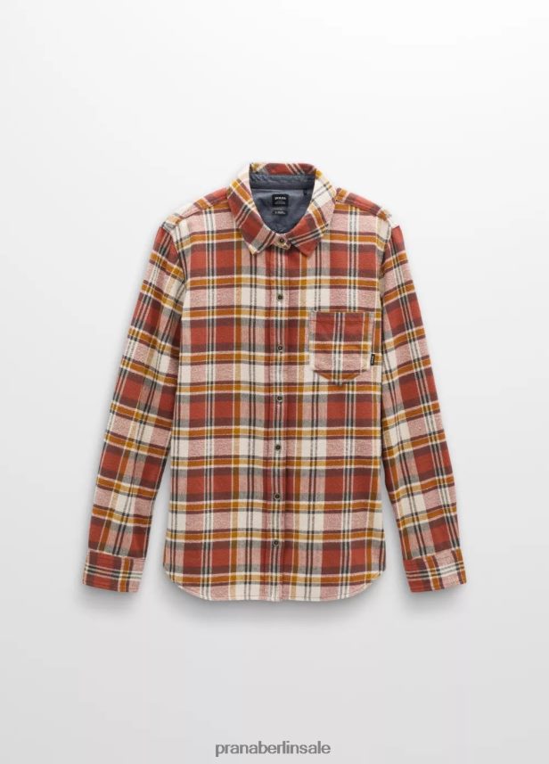 prAna Goldener Canyon-Flanell Rost Kleidung Frauen 86B4N628