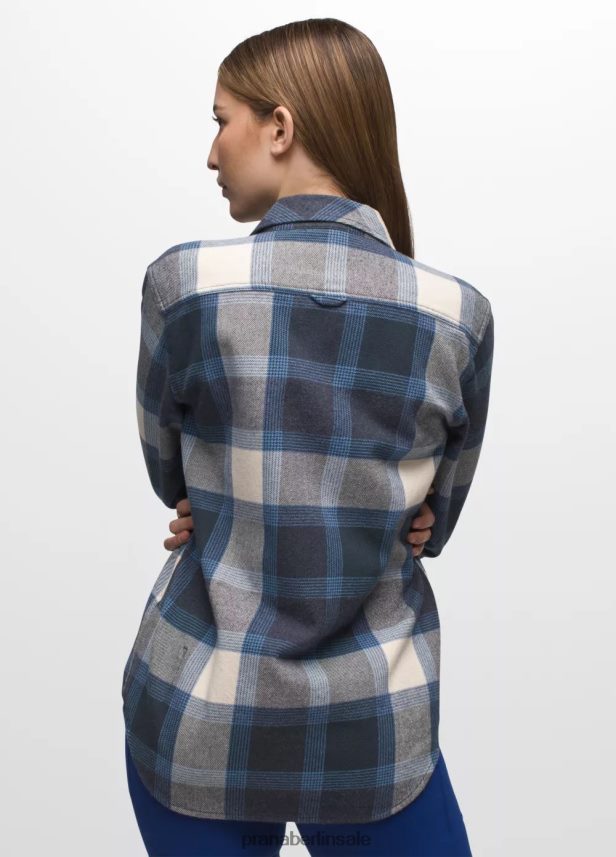 prAna Goldener Canyon-Flanell verwittertes Blau Kleidung Frauen 86B4N630