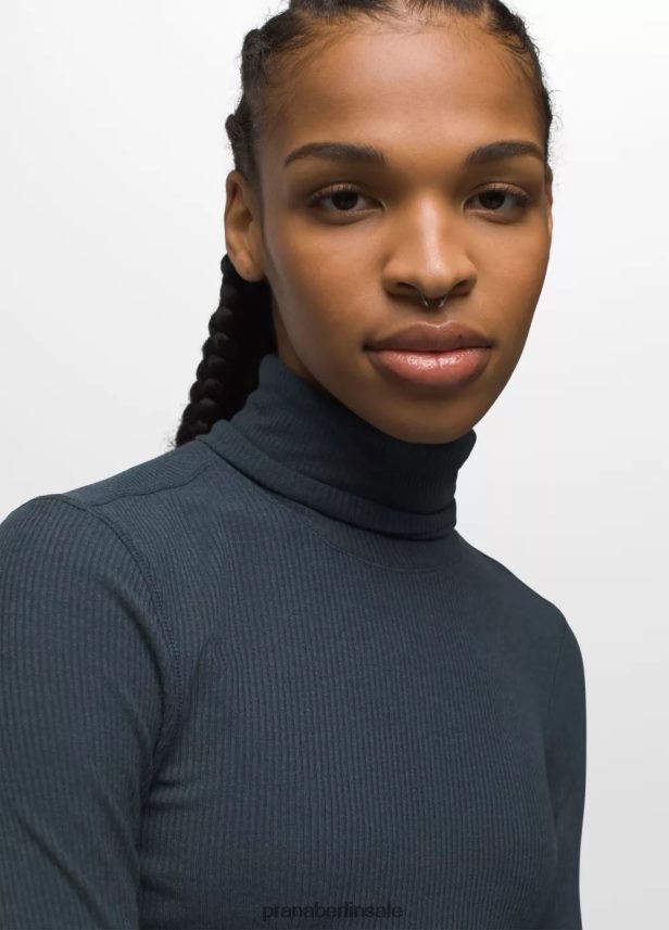 prAna Grundripp-Rollkragenpullover graublaues Heidekraut Kleidung Frauen 86B4N621