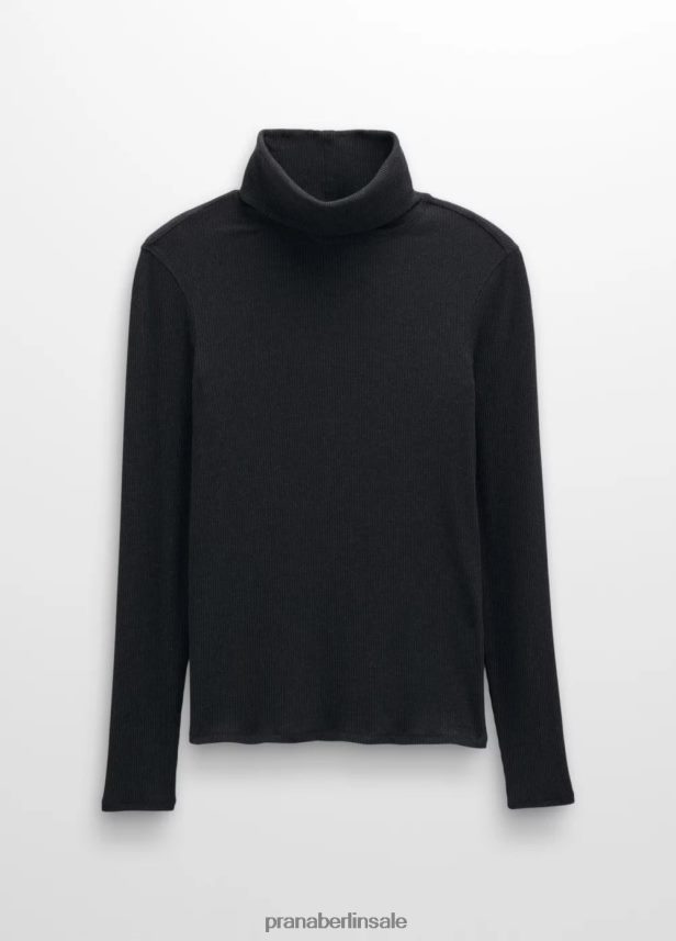 prAna Grundripp-Rollkragenpullover schwarze Heide Kleidung Frauen 86B4N622