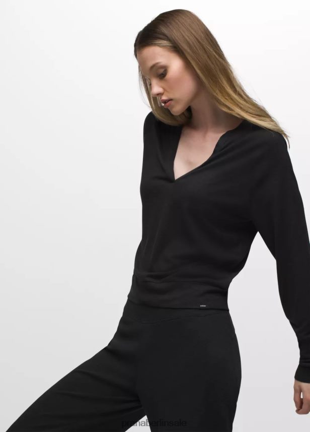 prAna Kuscheliges Oberteil mit süßer Brise Schwarz Kleidung Frauen 86B4N68