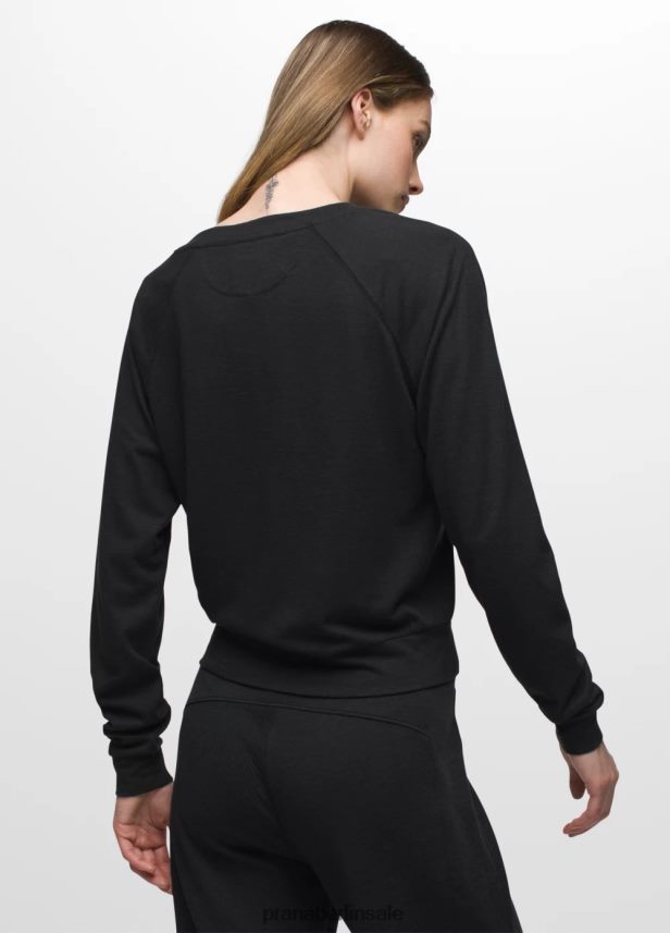 prAna Kuscheliges Oberteil mit süßer Brise Schwarz Kleidung Frauen 86B4N68