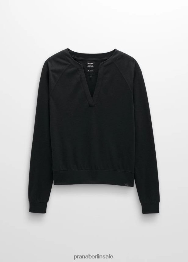 prAna Kuscheliges Oberteil mit süßer Brise Schwarz Kleidung Frauen 86B4N68