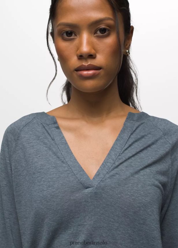 prAna Kuscheliges Oberteil mit süßer Brise verwittertes Blau Kleidung Frauen 86B4N67