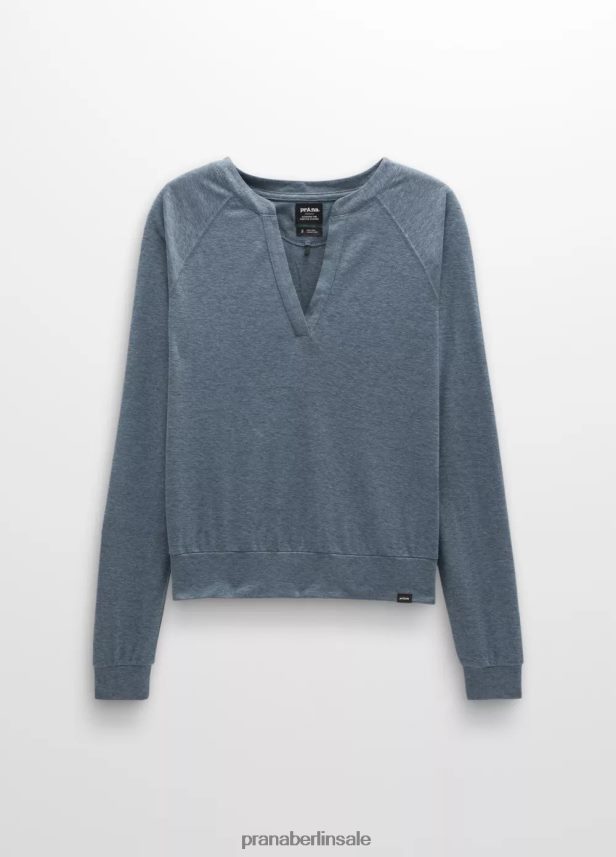 prAna Kuscheliges Oberteil mit süßer Brise verwittertes Blau Kleidung Frauen 86B4N67