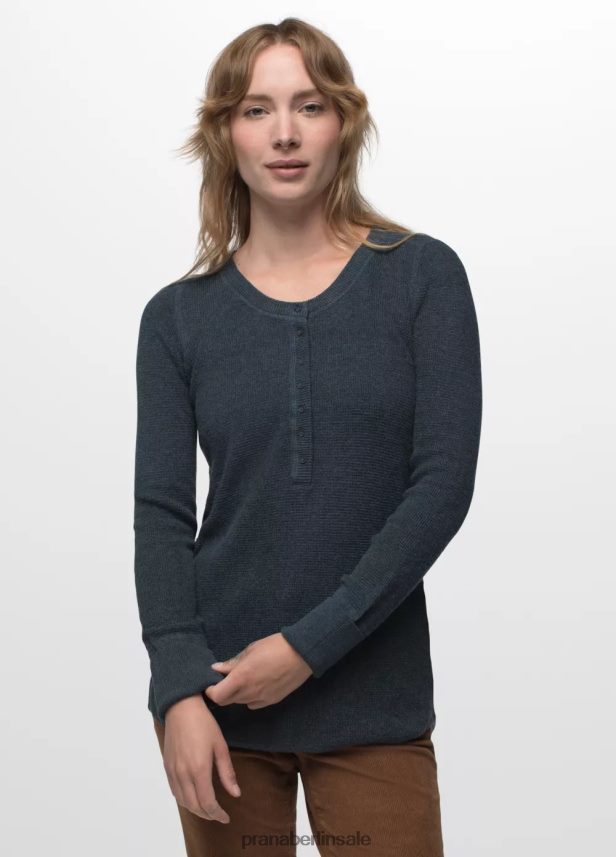 prAna Milani Henley dunkler Himmel Kleidung Frauen 86B4N695