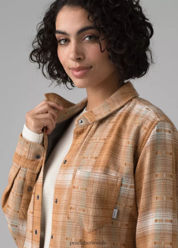 prAna Mit Emerick gefüttertes Flanell Braun einschiffen Kleidung Frauen 86B4N6247
