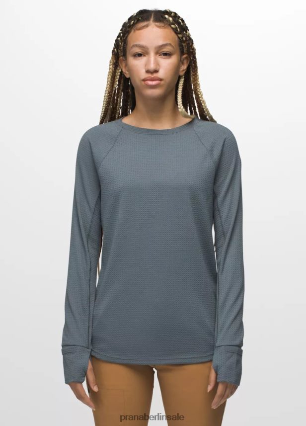 prAna Wensley-Crew verwittertes Blau Kleidung Frauen 86B4N648
