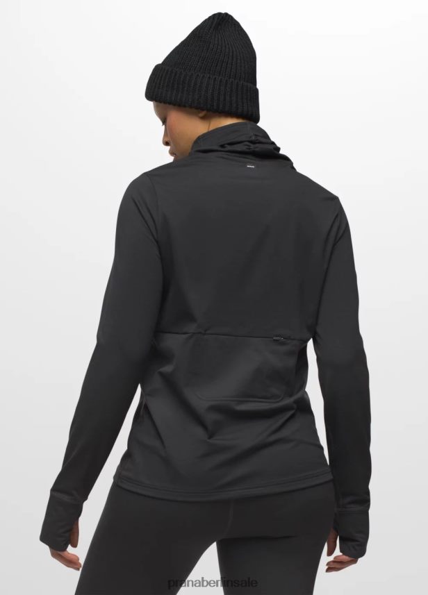 prAna Ice Flow Langarm Schwarz Kleidung Frauen 86B4N6119