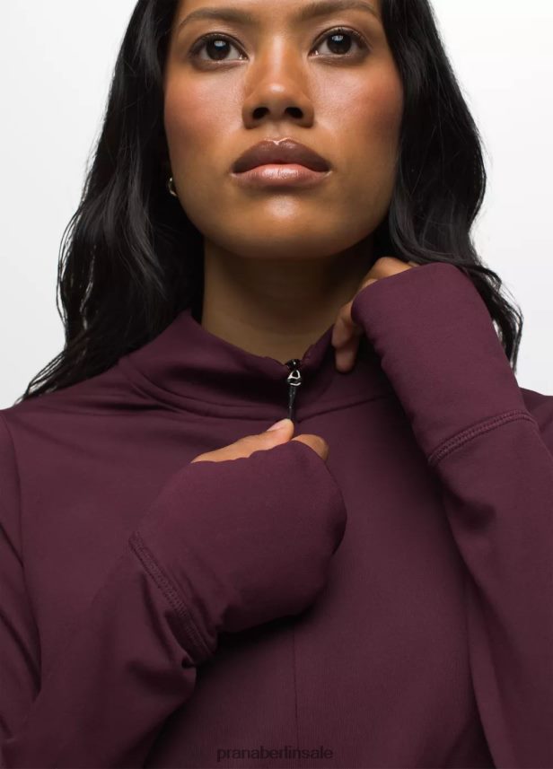 prAna Ice Flow halber Reißverschluss Maulbeere Kleidung Frauen 86B4N662