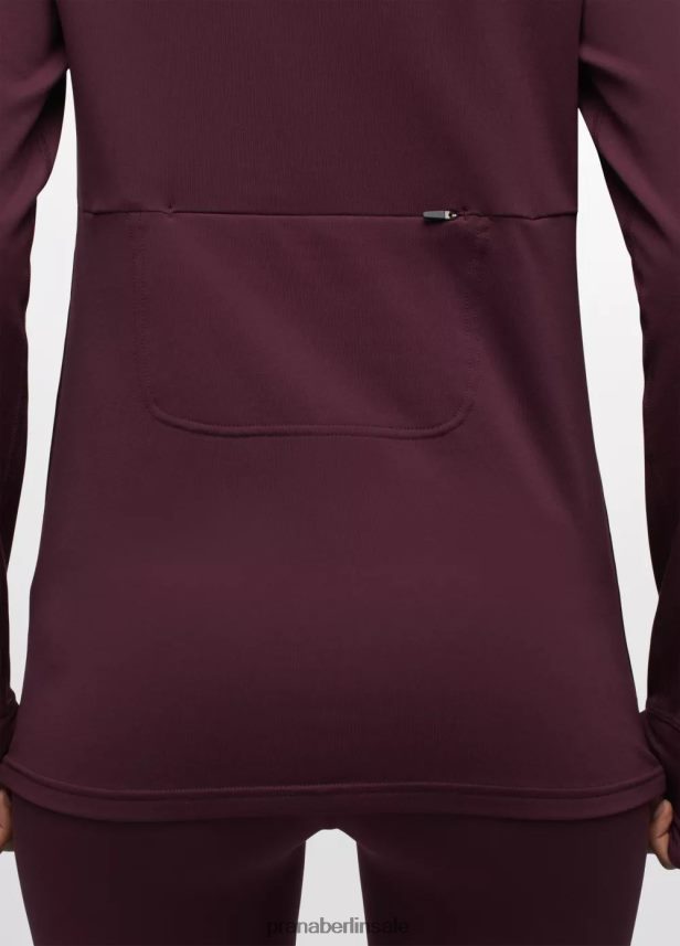 prAna Ice Flow halber Reißverschluss Maulbeere Kleidung Frauen 86B4N662