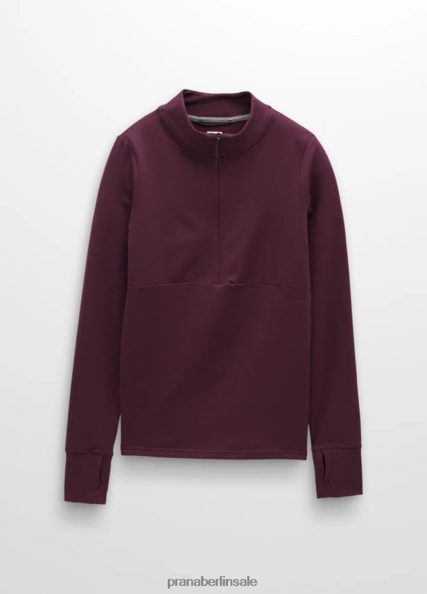 prAna Ice Flow halber Reißverschluss Maulbeere Kleidung Frauen 86B4N662