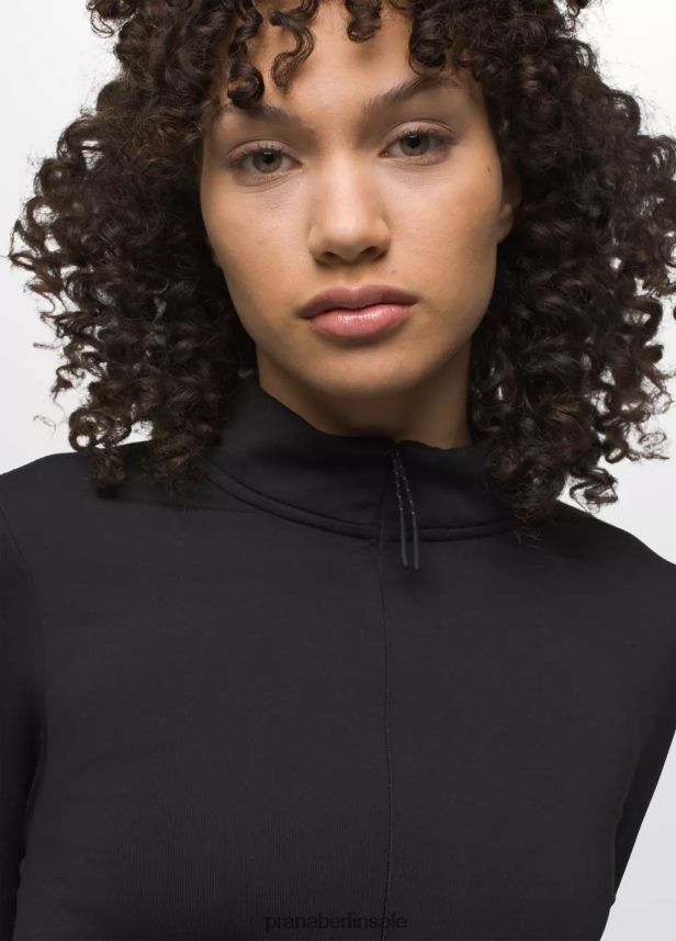 prAna Ice Flow halber Reißverschluss Schwarz Kleidung Frauen 86B4N663