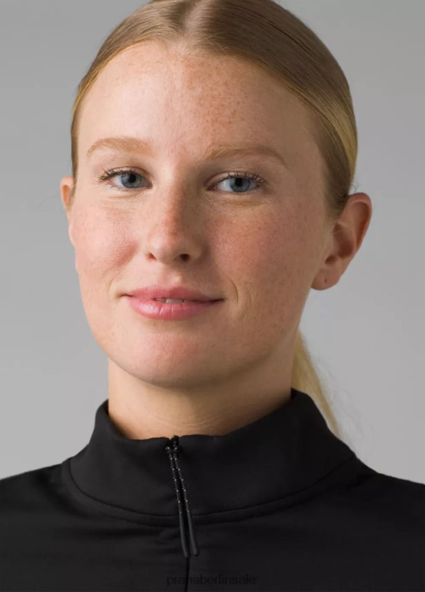 prAna Ice Flow halber Reißverschluss Schwarz Kleidung Frauen 86B4N663