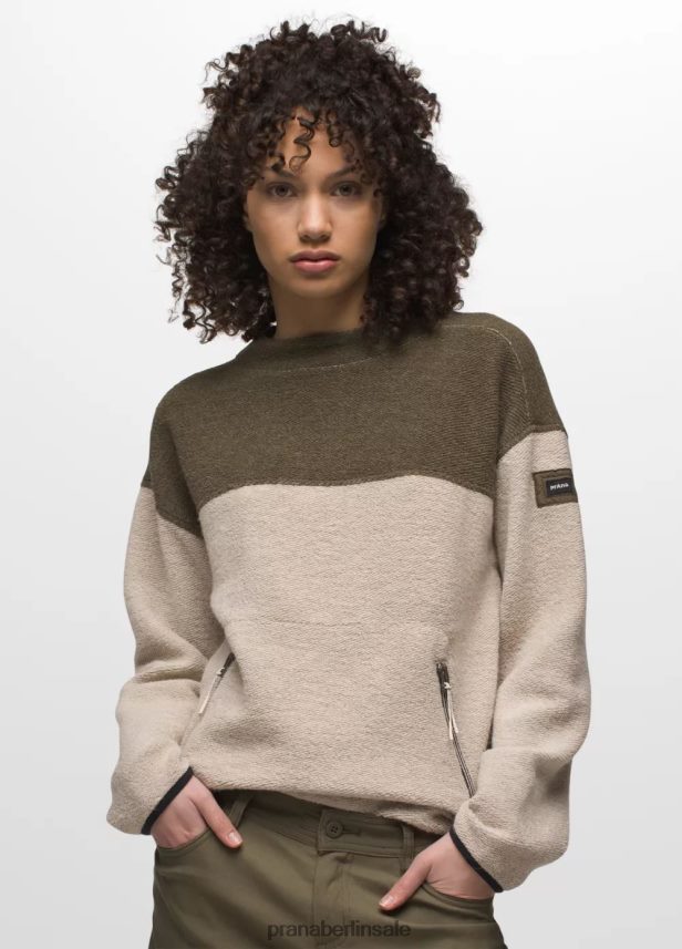 prAna Incrediwool-Crew Leinwandblock Kleidung Frauen 86B4N6129