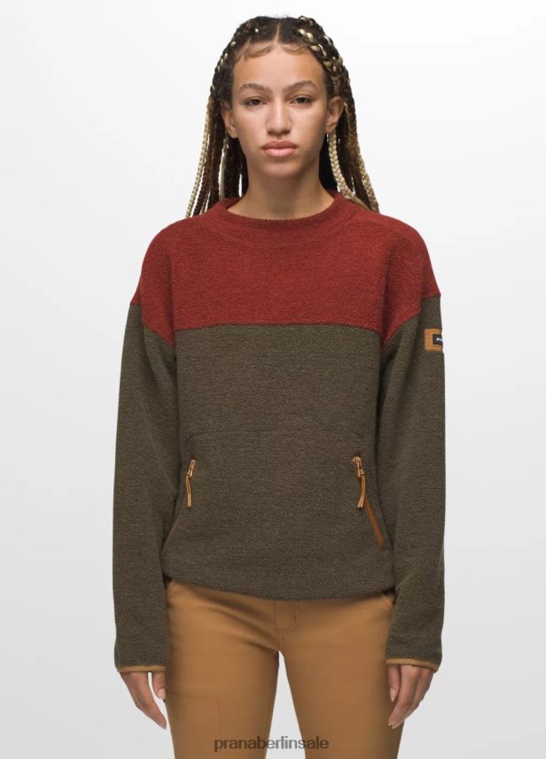 prAna Incrediwool-Crew Schiefergrüner Block Kleidung Frauen 86B4N6130