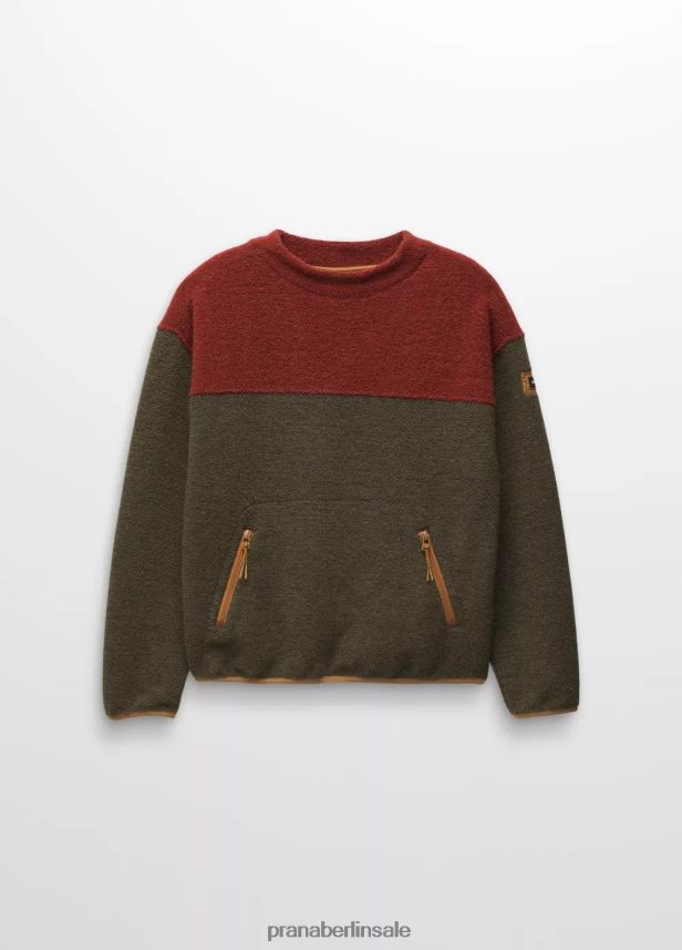 prAna Incrediwool-Crew Schiefergrüner Block Kleidung Frauen 86B4N6130