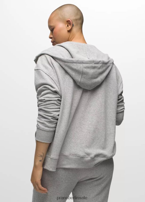 prAna Kuschelige Jacke grau meliert Kleidung Frauen 86B4N6168